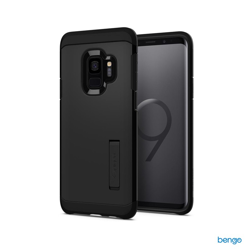 Ốp lưng Samsung Galaxy S9 SPIGEN Tough Armor - Black