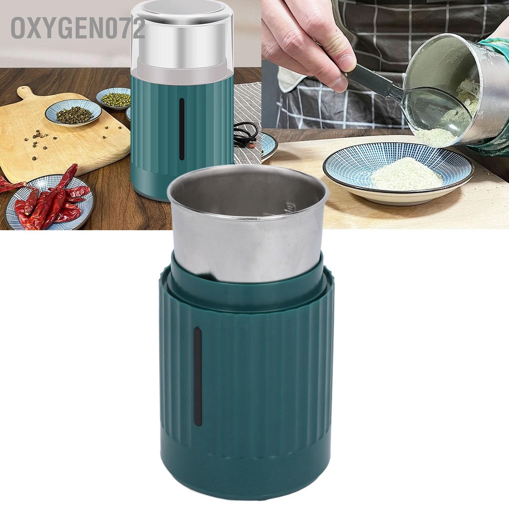Máy xay hạt khô/ bột ngũ cốc/ cafe/ các loại hạt cực nhanh chỉ từ 6 đến 18 giây 50ML 200W phích cắm EU 220V