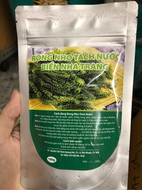 Sỉ Rong nho tách nước Nha Trang Loại 1 khi mua 10 gói 100g | BigBuy360 - bigbuy360.vn