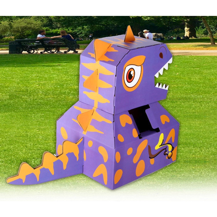 DIY tự tay làm Khủng Long Bằng Bìa Carton cho Bé vui chơi thỏa thích