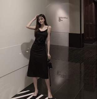 𝐂𝐎́ 𝐒𝐀̆̃𝐍. Váy hai dây cổ đổ eo rúm (ẢNH THẬT Ở CUỐI)