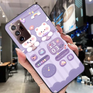 ốp lưng điện thoại Samsung Note 20 Plus / Note 20 Ultra / Note 20+ bộ hình gấu nâu chibi vô cùng đáng yêu
