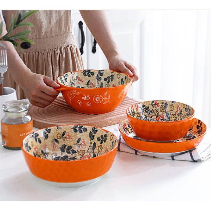 Bộ Chén Dĩa Khay Sứ, Bát Sứ Dễ Thương Gấu Cute Cho Bé