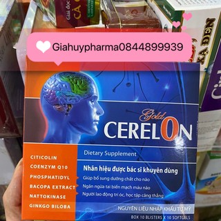 Cerolon gold hoạt huyết dưỡng não tăng tuần hoàn não