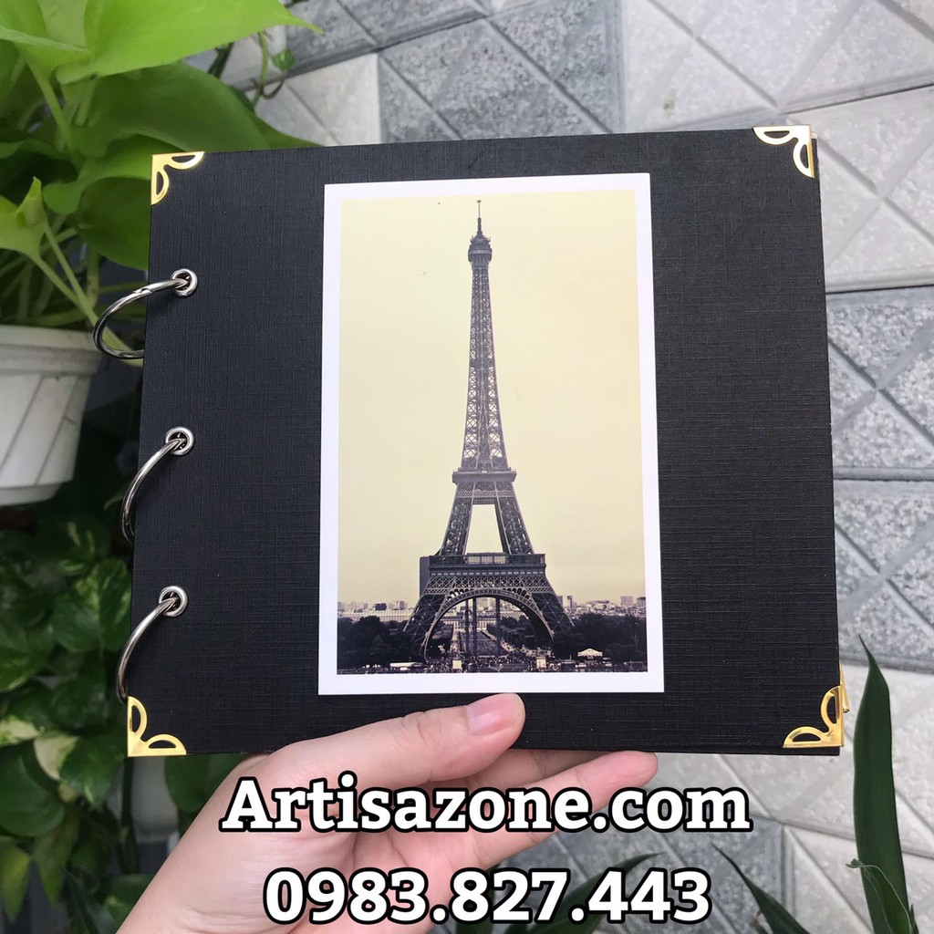 Album dán ảnh - Scrapbook handmade tông màu đen + trắng - (Từng mẫu sản phẩm được mô tả bên dưới bài viết)