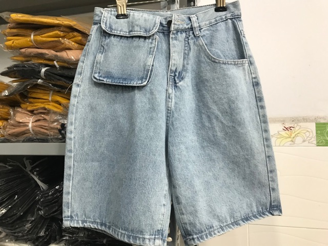 Quần ngố Jeans 4 màu kèm túi JEANS siêu đẹp | BigBuy360 - bigbuy360.vn