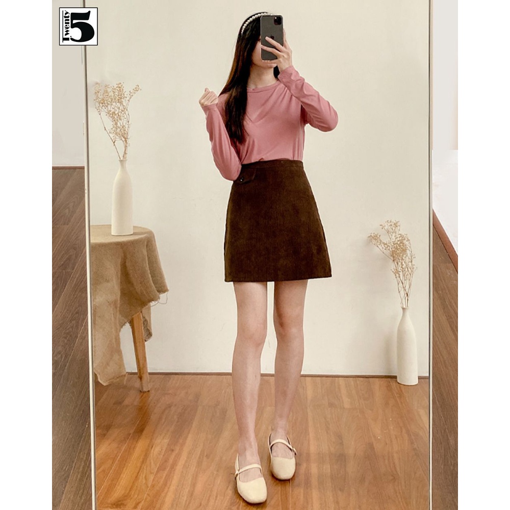 Áo thun mỏng nữ trơn màu, chất cotton mịn Twentyfive 3866