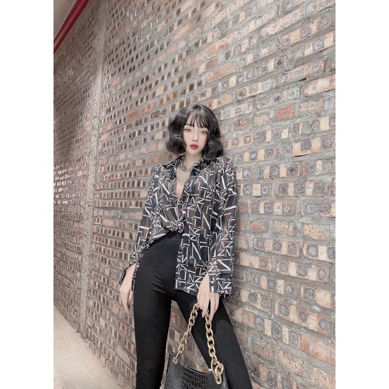 [Mã WASKT410K giảm 10K đơn 50K] áo sơ mi lụa chữ zz dài tay | BigBuy360 - bigbuy360.vn