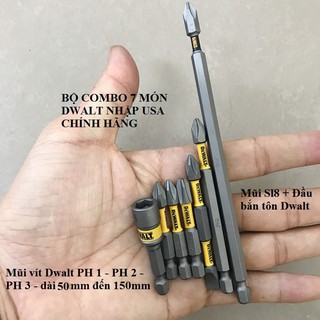 7 mũi vít dewalt chính hãng usa có từ