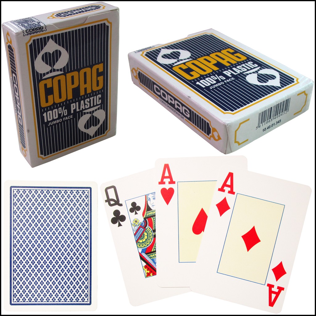 Bài Tây Poker Copag 100% Plastic Chính Hãng Siêu Bền +2 Xúc Xắc