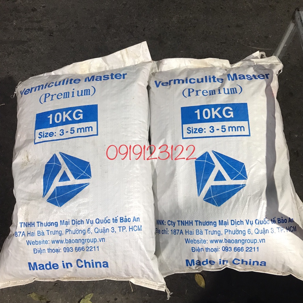 đá  Vermiculite ( Vơ – mi ) bao 16 kg size 2*4mm