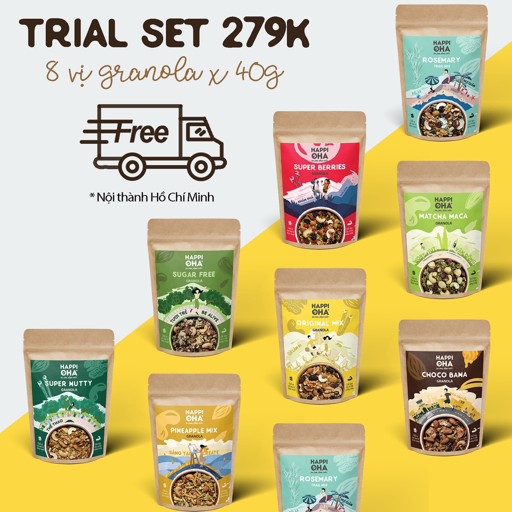 SET SNACK 35 KHẨU PHẦN S35 - ĂN VẶT ĂN XẾ HEALTHY HAPPI OHA