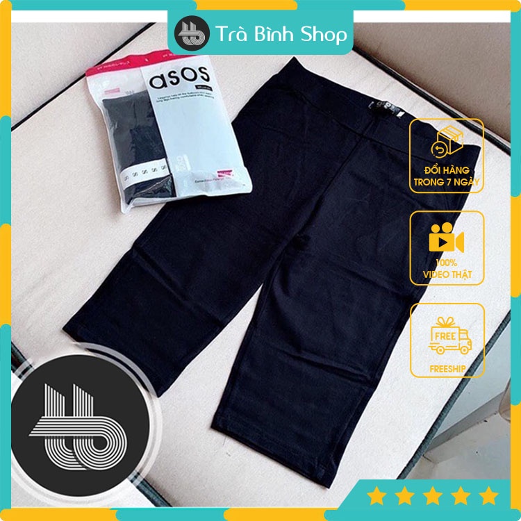 Quần Legging Ngố Nâng Mông Tôn Dáng Quần Legging Cạp Chun Chất Thun Co Dãn 4 Chiều