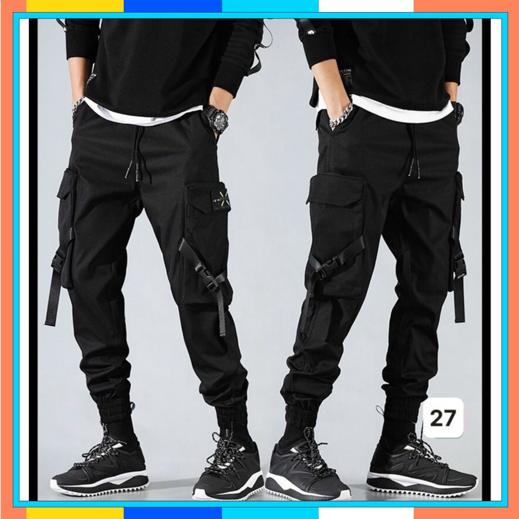Quần Jogger Nam Cao Cấp🍁FREESHIP🍁Quần lưng thun ống bó kaki nam túi hộp HU317