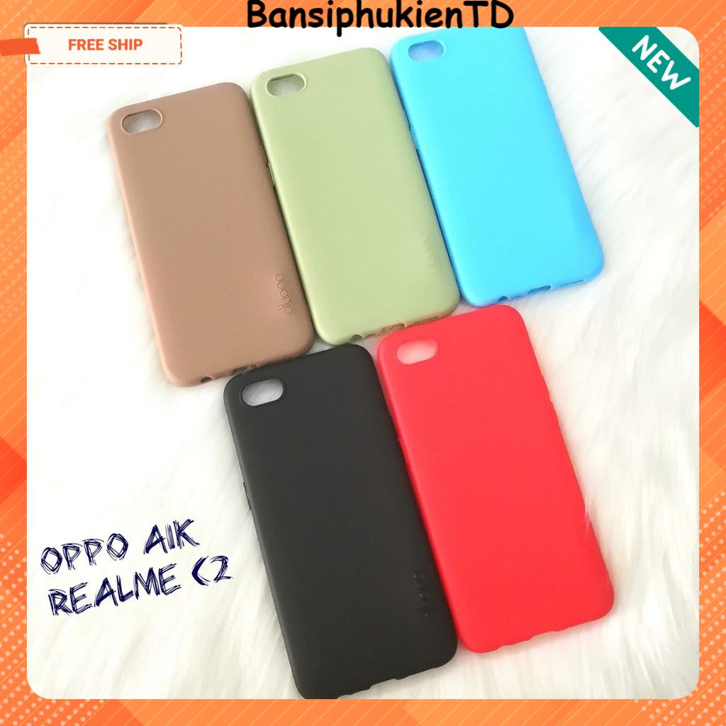Ốp Chống Bẩn A1K/ Realme C2/ A3S Ốp Silicon Nhiều Màu