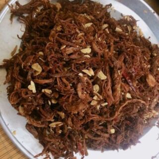 THỊT HEO KHÔ CHÁY TỎI