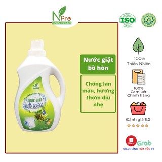 NƯỚC GIẶT BỒ HÒN NPRO 1L - 100% THIÊN NHIÊN AN TOÀN CHO LÀN DA BÉ