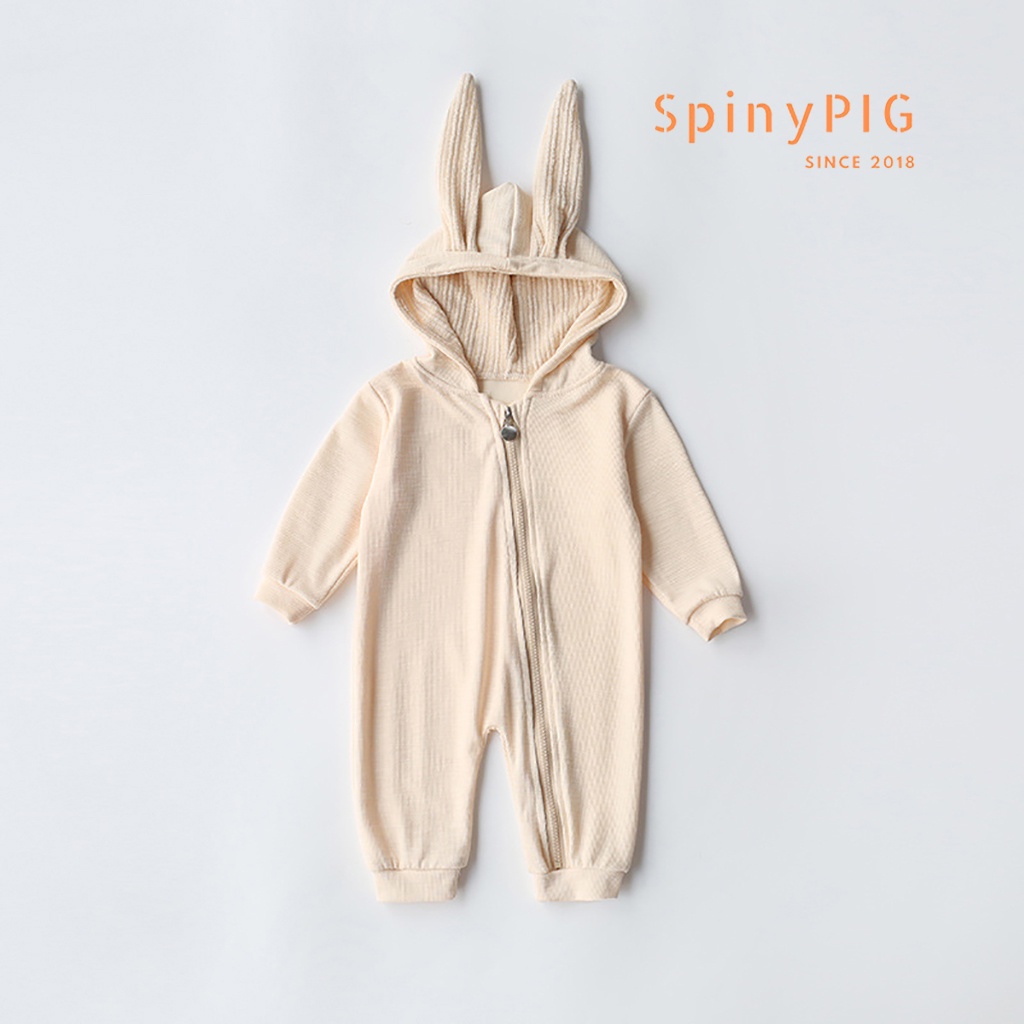 Bộ body cho bé sơ sinh 0-2 tuổi mũ tai thỏ style Hàn Quốc cho bé gái bé trai mùa đông