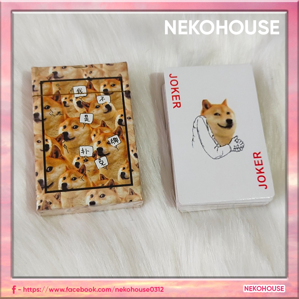 Bộ bài Tây 52 lá Meme Cheems hài hước