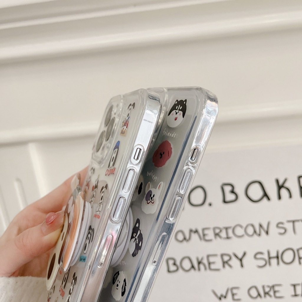 Ốp Điện Thoại TPU Họa Tiết Hoạt Hình Dễ Thương Chống Trầy Chống Rơi Cho iPhone 11 14 13 12 Pro Max XR 7 8 Plus