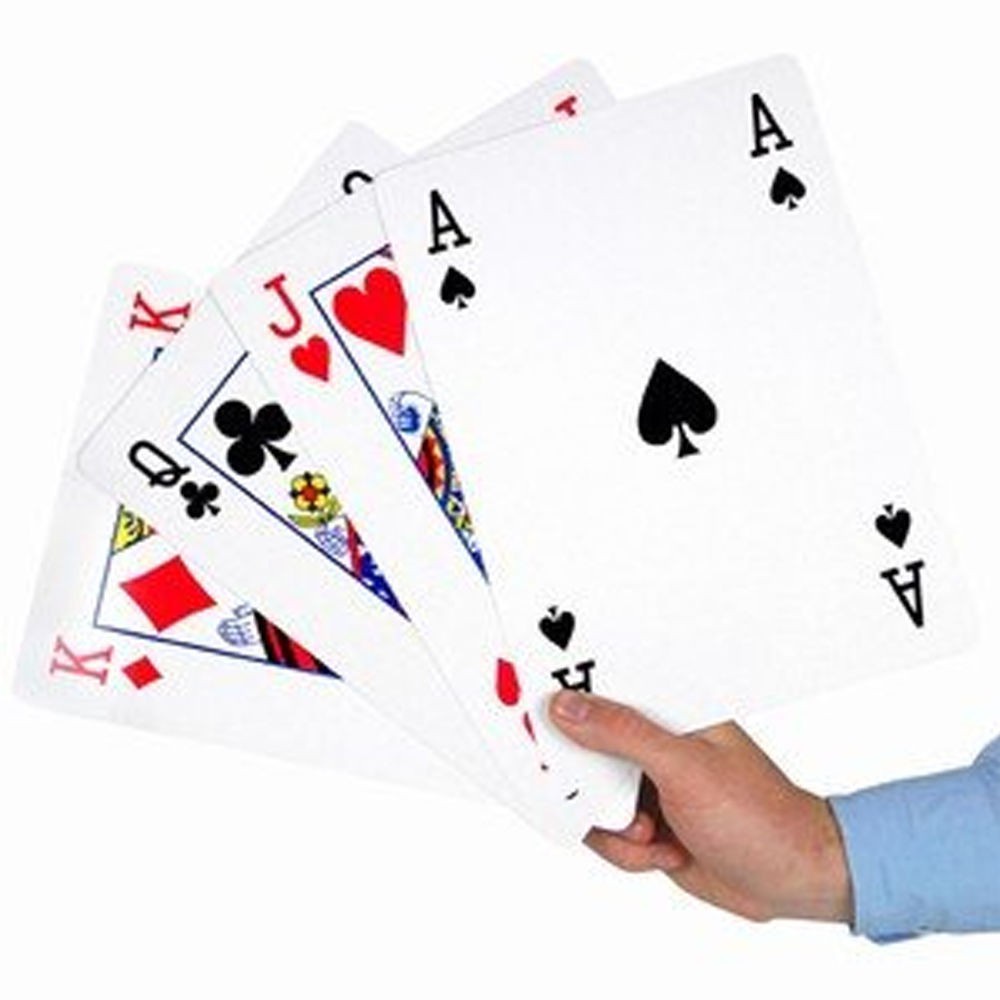 [ĐẠI KHỔNG LỒ] Bộ Bài poker kích thước lớn,cỡ lớn, loại to - Bộ Bài Tây Bài Poker  khổng lồ A4