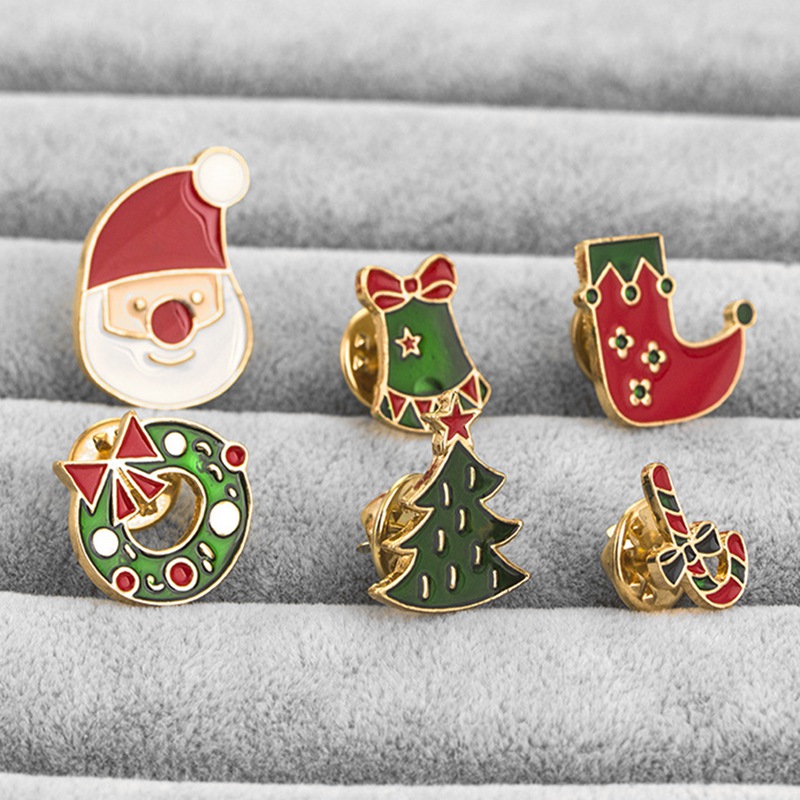 Ghim Cài Áo Phong Cách Giáng Sinh Xinh Xắn