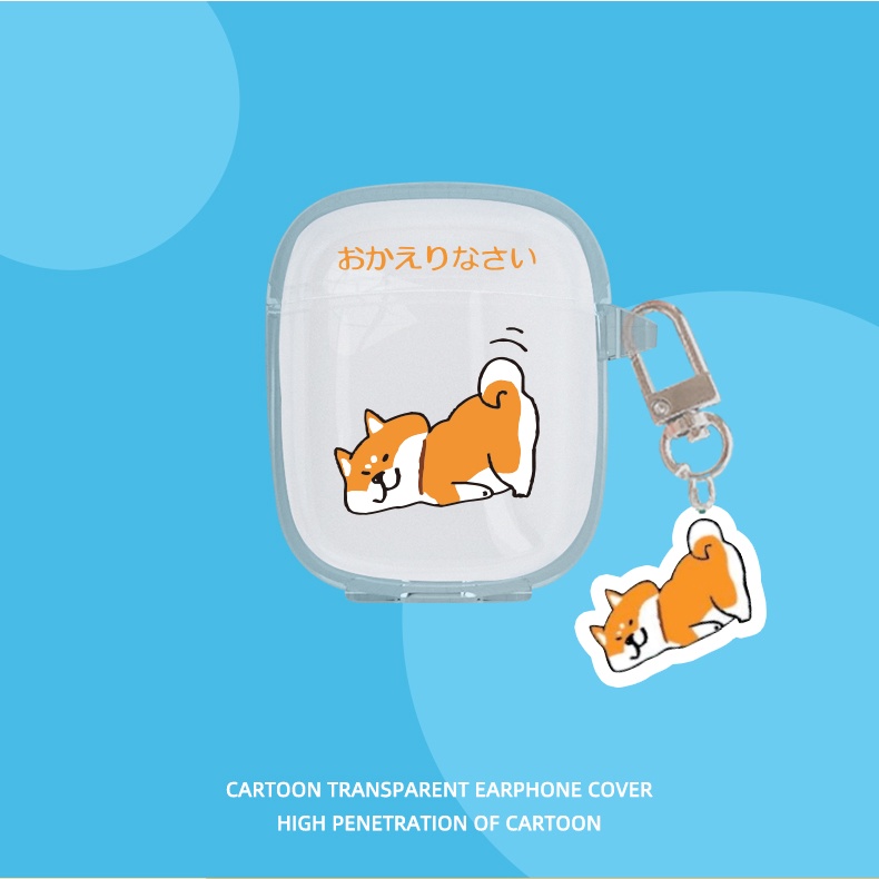 Vỏ Bảo Vệ Hộp Sạc Tai Nghe Baseus Encok W04/W04 Pro Bằng TPU Mềm Trong Suốt Chống Sốc In Họa Tiết Hoạt Hình Đơn Giản