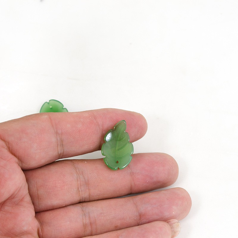 [Nguyên liệu làm trâm] 5 lá thủy tinh 15*24mm