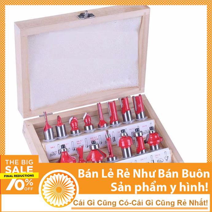 Bộ Mũi Soi Gỗ Đa Năng Gồm 12 Mũi (Mũi Đánh Phay)