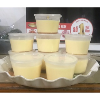 [10 hộp] Hộp nhựa làm sữa chua,bánh flan, caramen,..