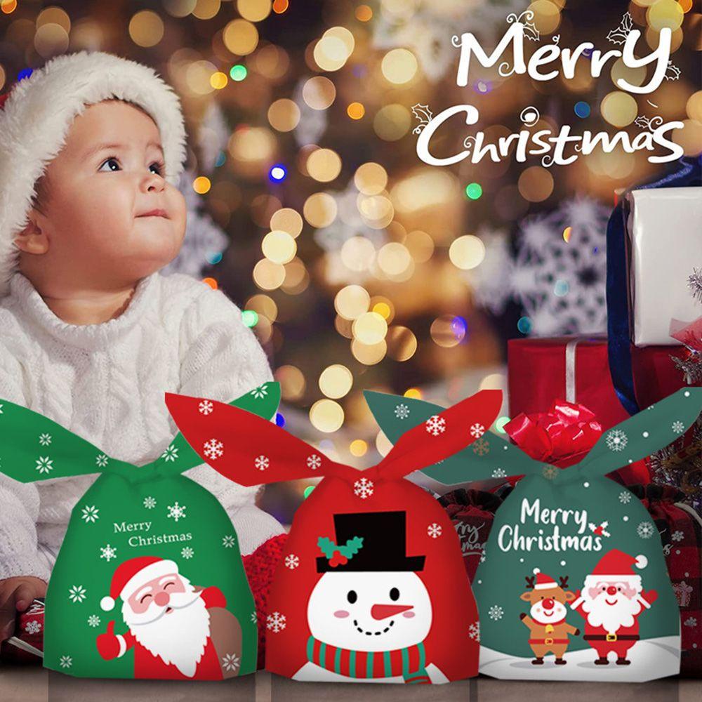 LAKAMIER 50 Túi Đựng Kẹo, Bánh Quy Theo Phong Cách Giáng Sinh