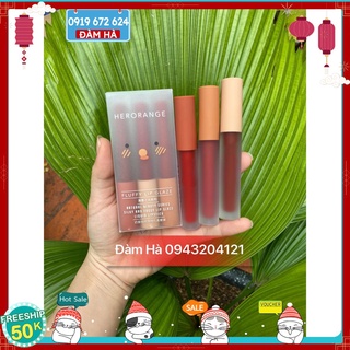 Set 3 cây son kem velvet herorange