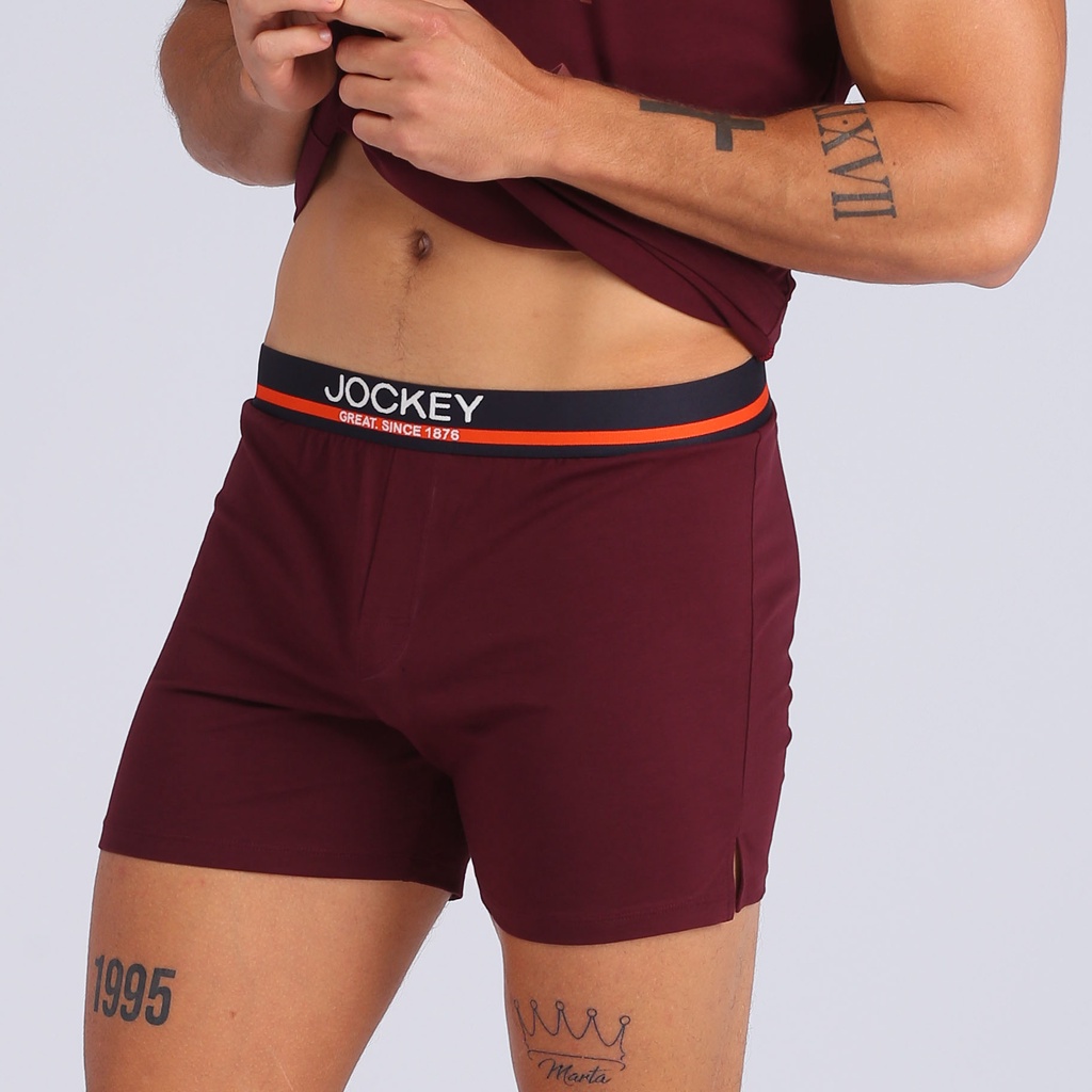 Combo 03 Quần Lót Nam Jockey Dáng Knit Boxer Thun Cotton Pima Co Giãn Thoáng Khí - JUMB0316