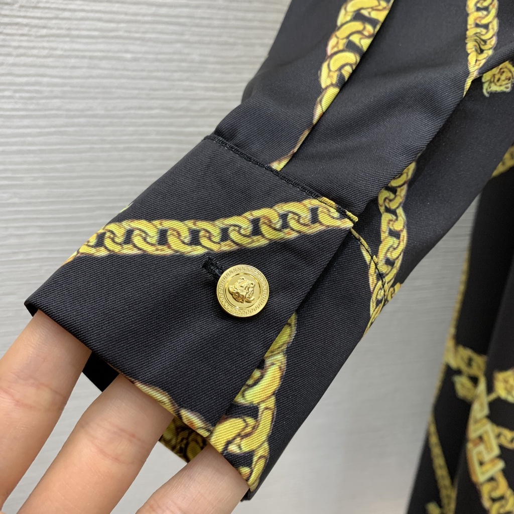 Váy sơ mi nữ thời trang cao cấp Versace phong cách thời thượng, thanh lịch...