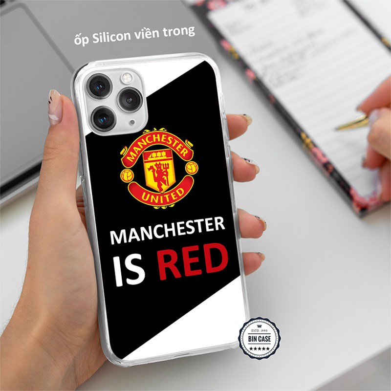 ⚽Ốp Lưng Logo MU Thiết Kế Đẹp ⚽Ốp Man Utd Manchester United iphone 13 12 11 Pro Max 6s 6 7 8 Plus X Xr Xs Max BONGDA131