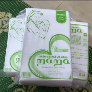 Combo 3 bịch Khăn Vải Khô Đa Năng Mama 320 Gram
