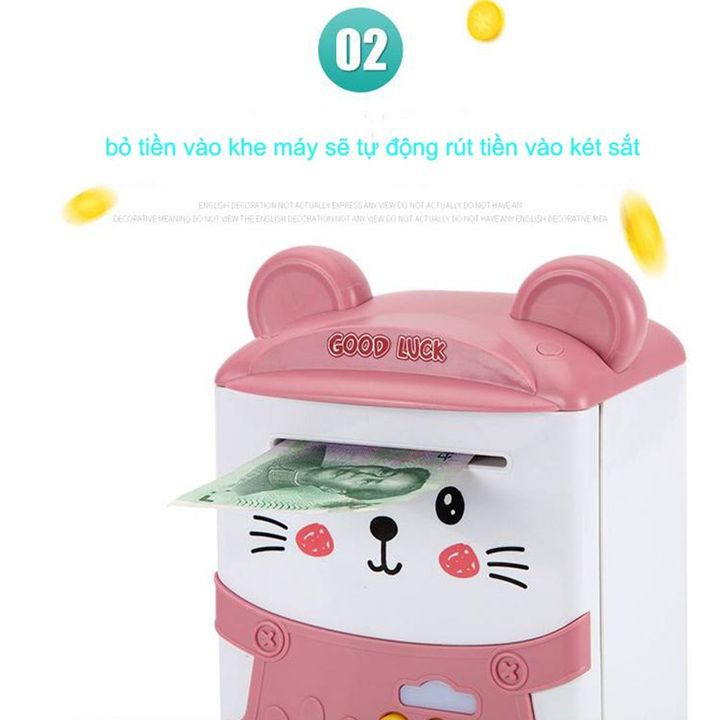 Két Sắt Mini Dễ Thương Tiết Kiệm Tiền Cho Bé