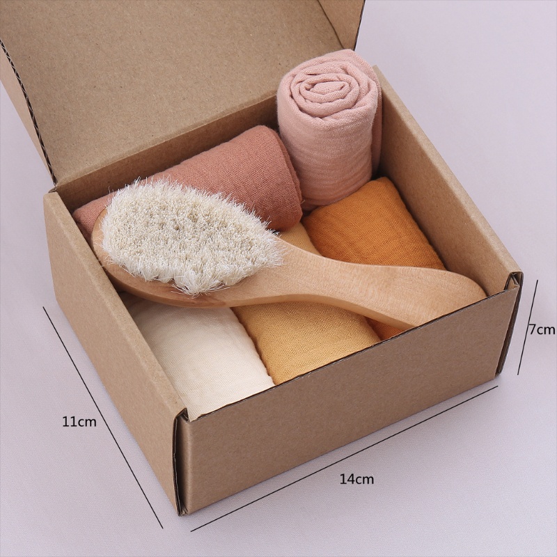 Khăn Lau Mặt Cotton Mềm Mại Hình Vuông Cho Bé Sơ Sinh