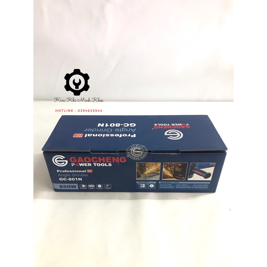 [Chính Hãng] Máy mài góc 100MM vân đá | Máy cắt cầm tay GaoCheng 850W GC-801N( Cam kết lõi đồng 100%, hàng nhập khẩu)