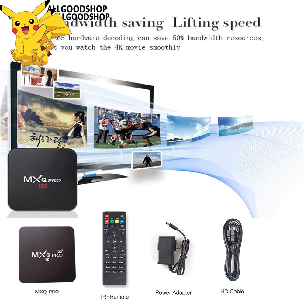 Đầu Mxq Pro 5g 4k Rk3229-5G 8 + 128gb Ultra Hd Smart Tv Box Thông Minh Android Mxqpro 85g + 128gb