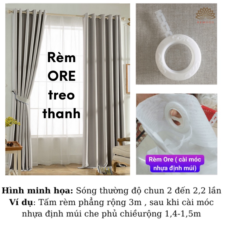 Rèm cửa dán tường, dán cửa, treo thanh, rèm cửa sổ chống nắng, decor trang trí phòng ngủ, phòng khách REMODE -VCN1