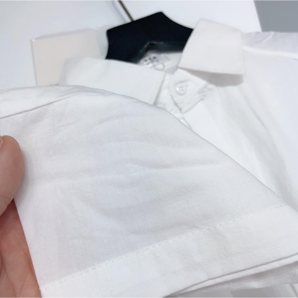 Áo sơ mi thô tay dơ.i mới