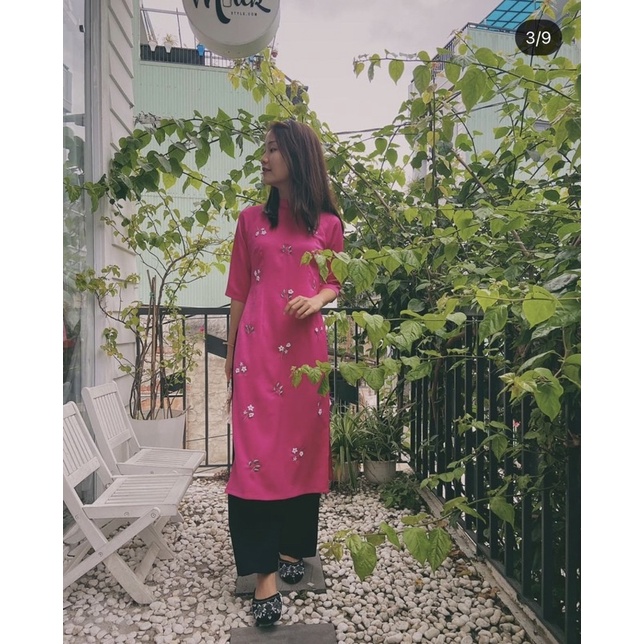 Áo dài truyền thống thêu