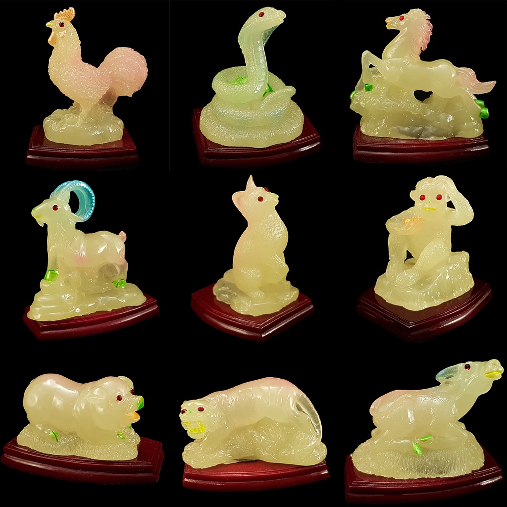 Tượng 12 Con Giáp Dạ Quang - tượng trang trí dạ quang phát sáng