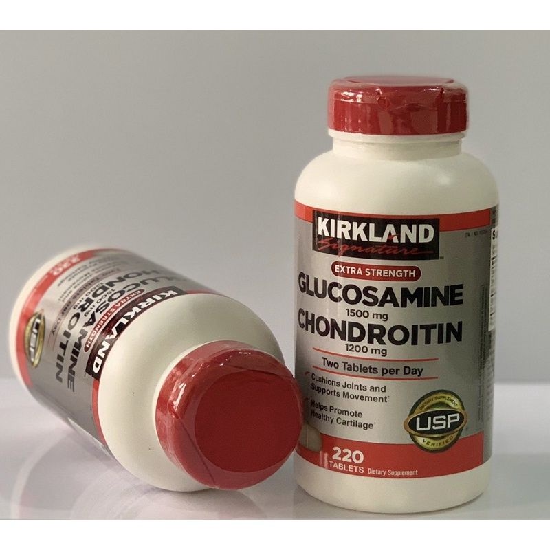 Viên Uống Bổ Khớp Kirkland Glucosamine 1500mg Chondroitin 1200mg 220 Viên