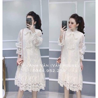 Váy ren điệu đà hàng QCCC chất đẹp