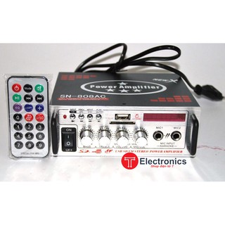 Ampli mini karaoke 12v-220v SN808AC