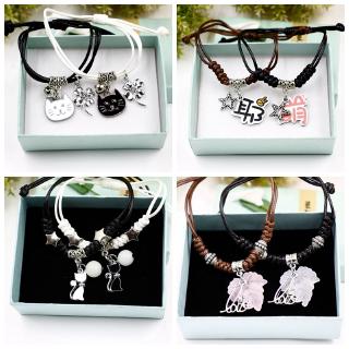 Cặp vòng tay thiết kế đơn giản thời trang Hàn Quốc cho cặp đôi 37.874