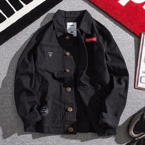 Áo Khoác denim Thiết Kế Mới 2019 Trẻ Trung Năng Động Cho Nam