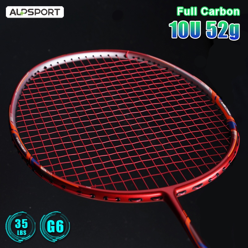 Vợt cầu lông ALPSPORT ALP GJ 10U 52g tối đa 35Lbs bằng sợi carbon siêu nhẹ